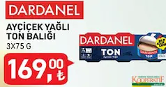 DARDANEL AYÇİÇEK YAĞLI TON BALIĞI 3X75 G